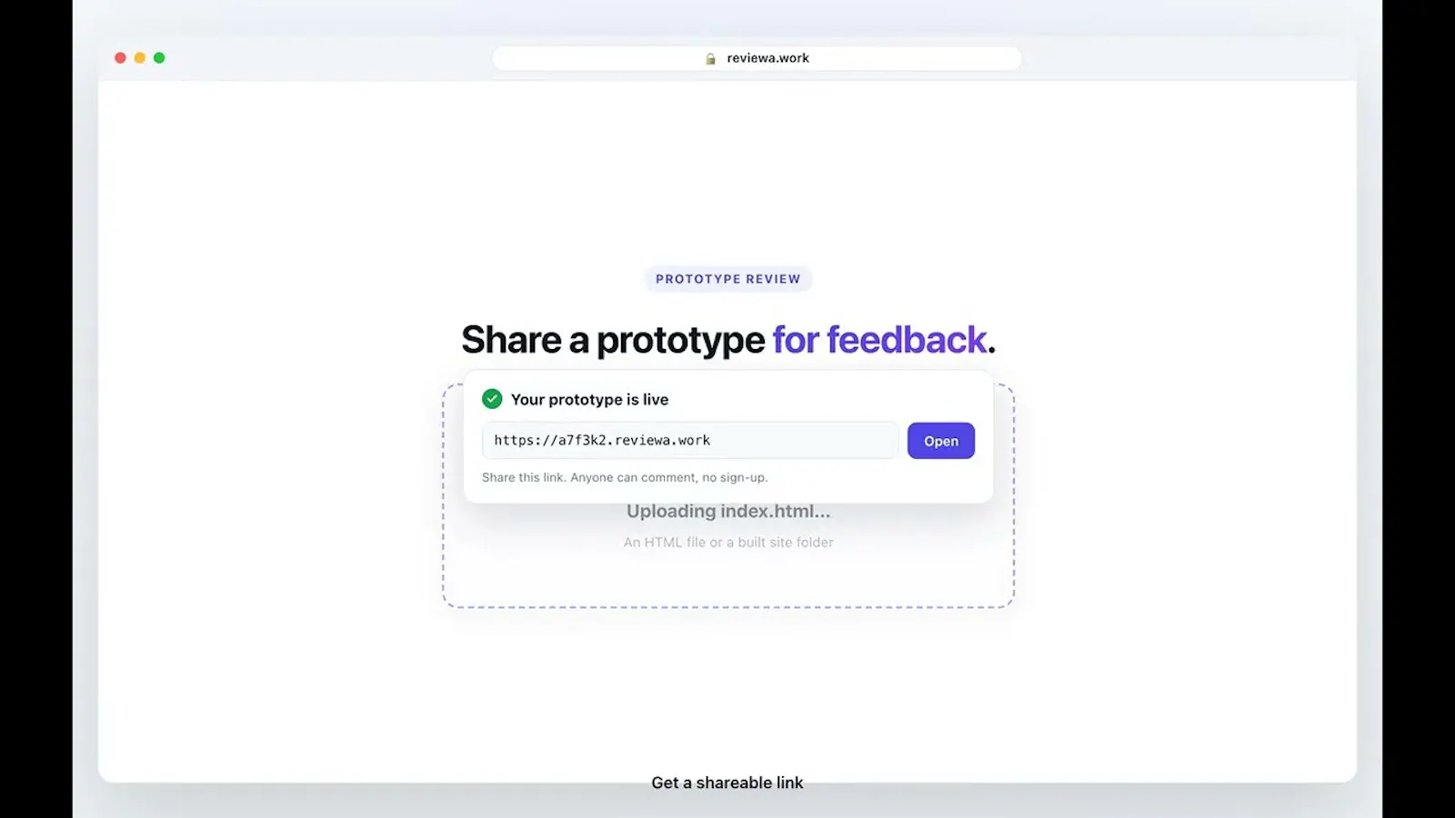 Reviewa.Work screenshot 1 (video preview)