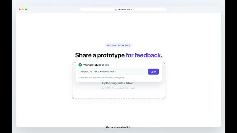 Reviewa.Work screenshot 1 (video preview)