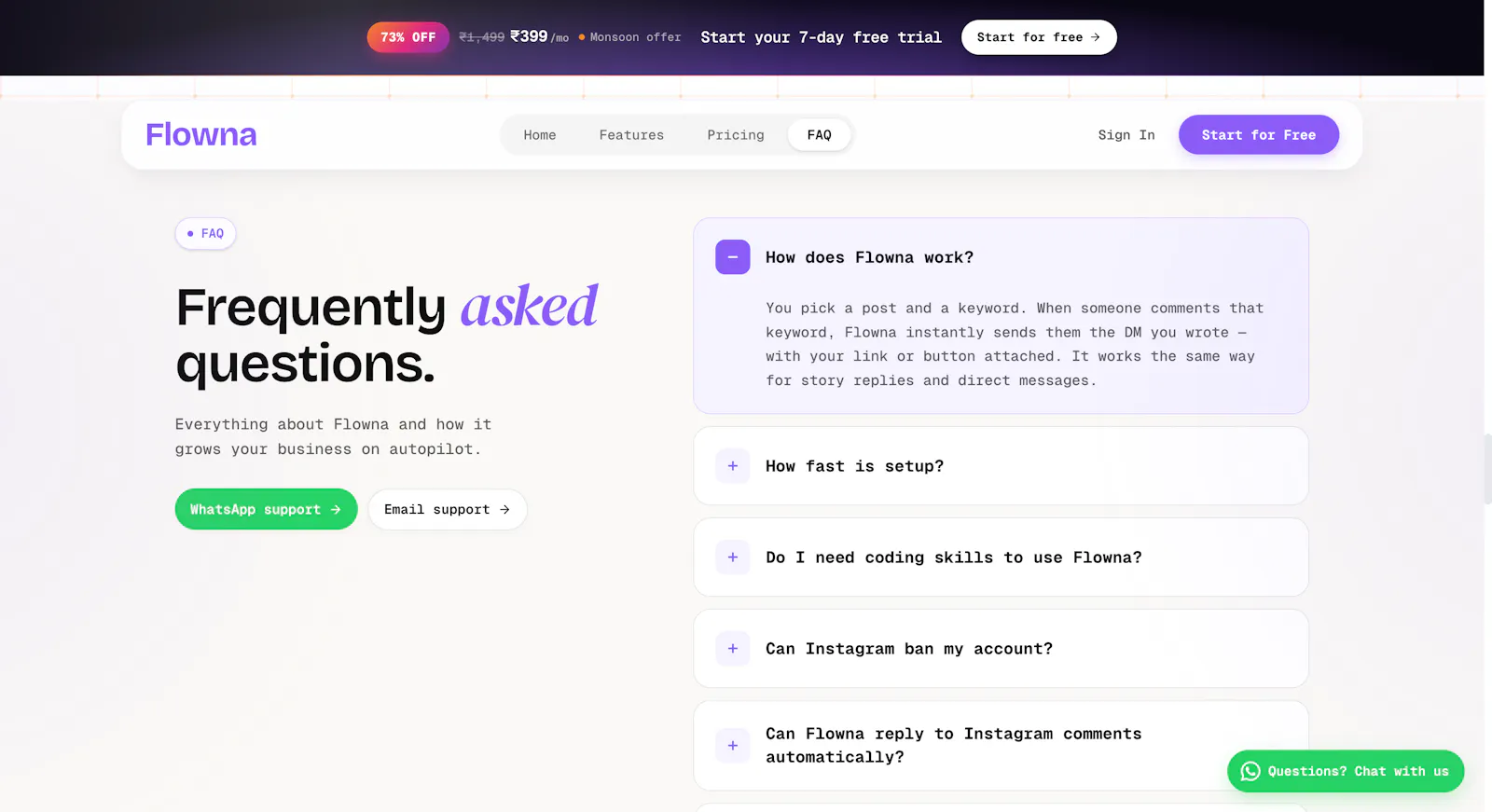 Flowna screenshot 2