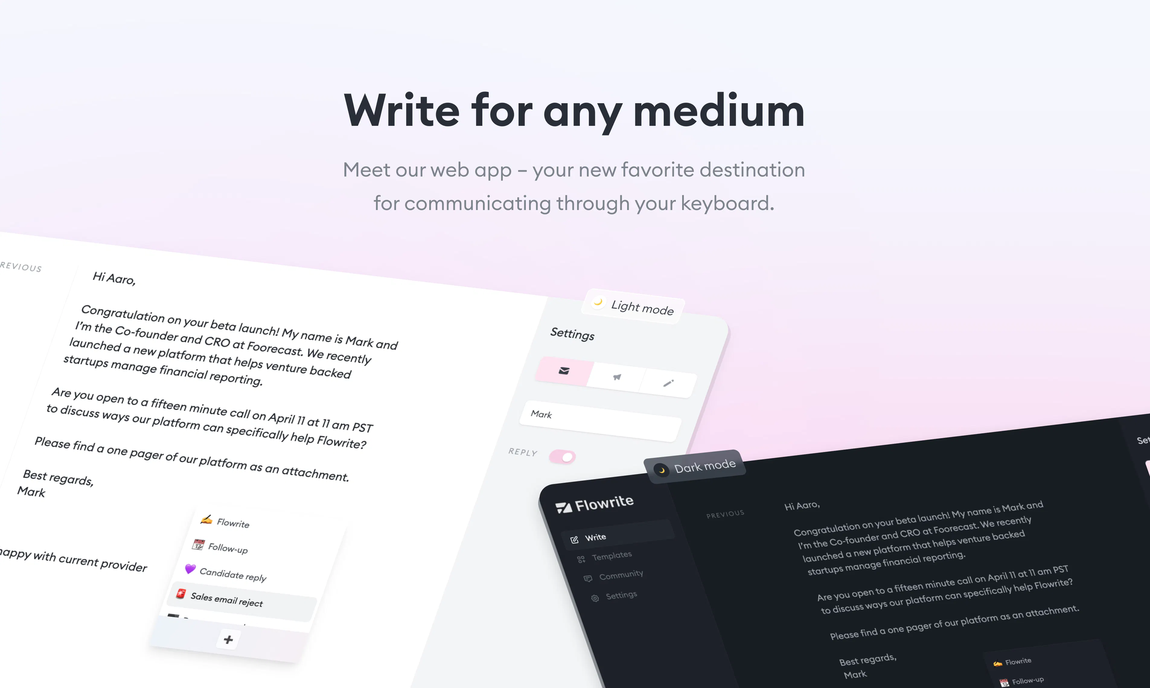 Flowrite: Supercharge Your Daily Communication | Product Hunt