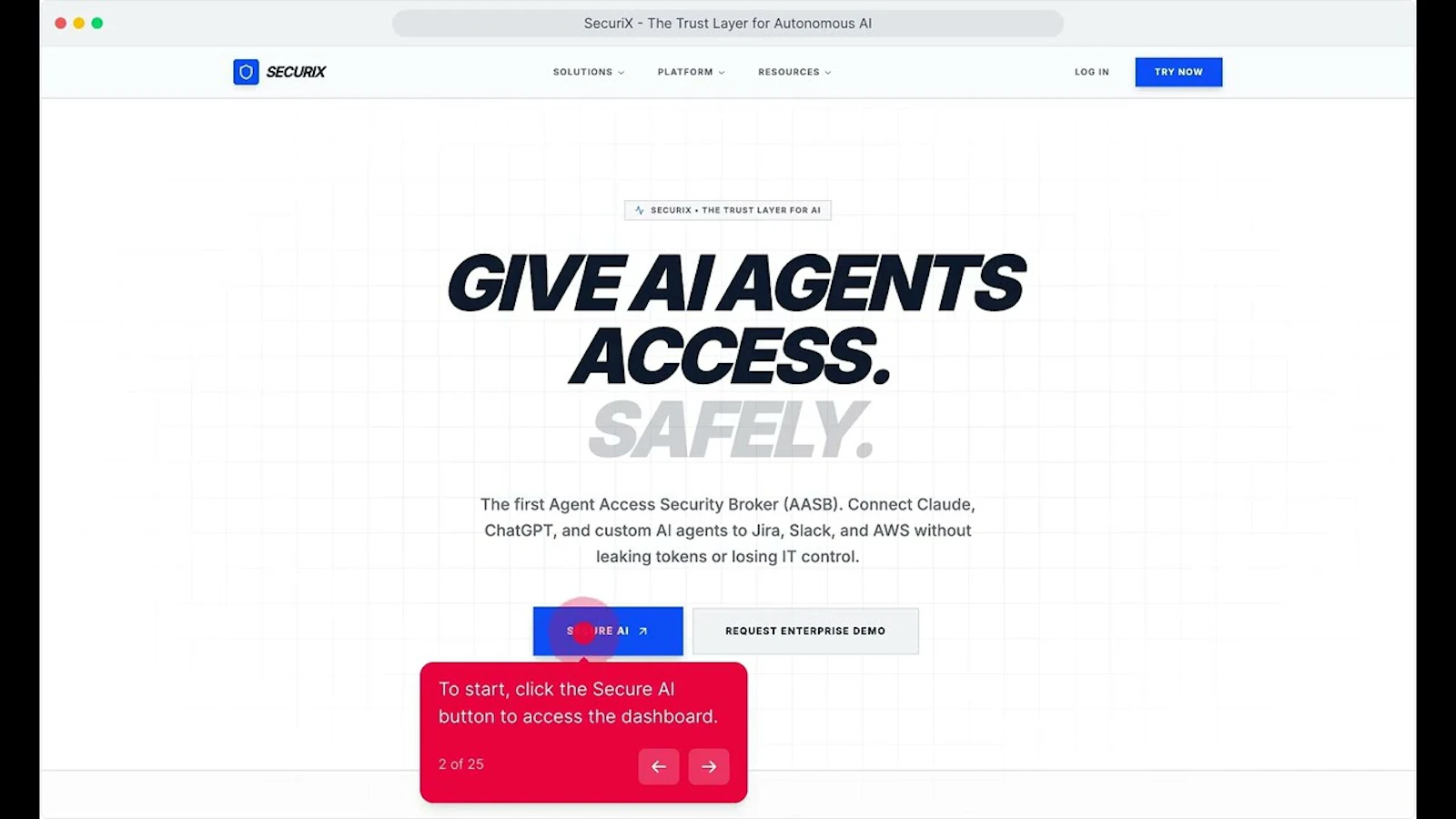 SecuriX screenshot 1 (video preview)