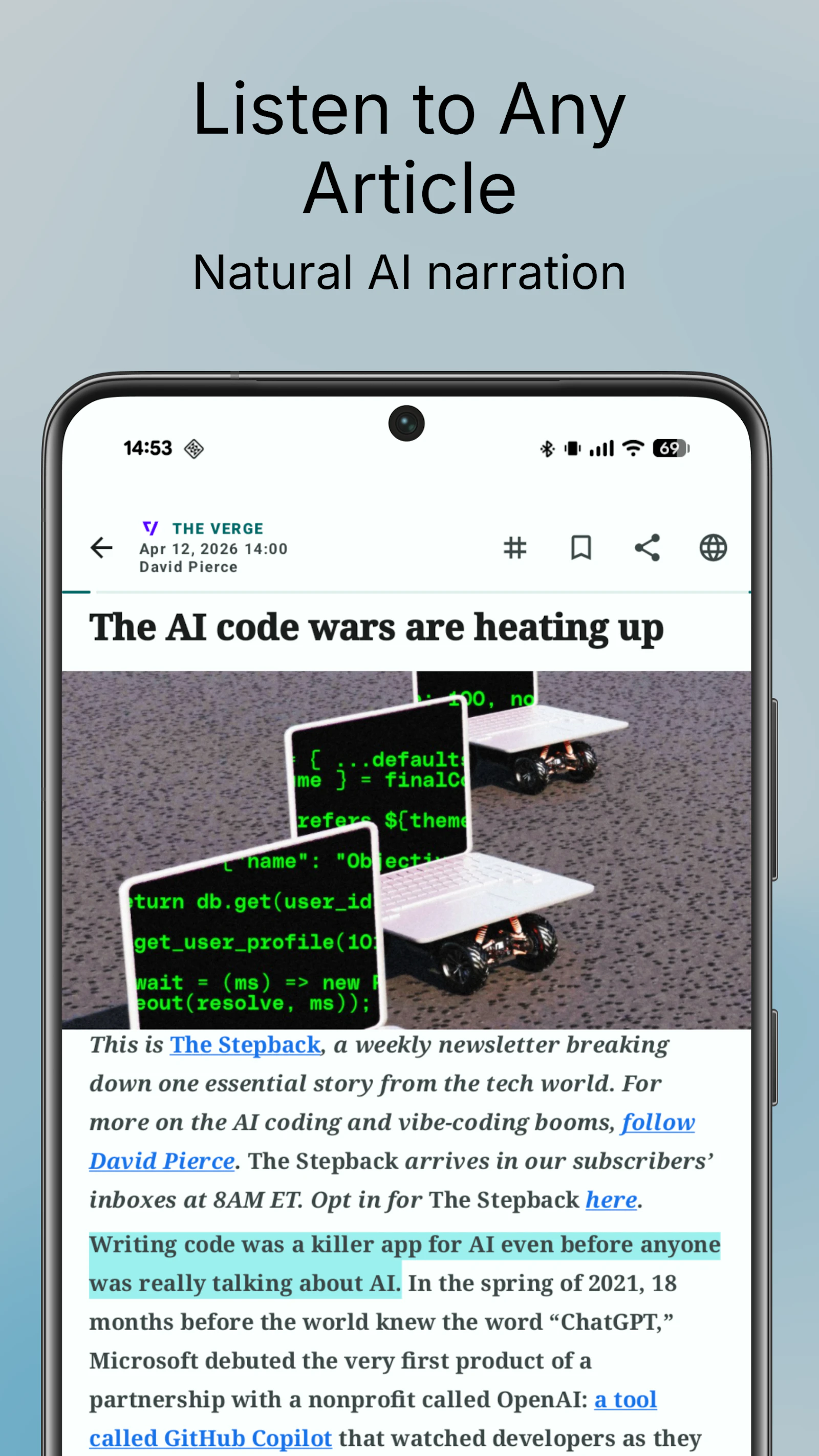 Sonder: Your RSS Narrator screenshot 7