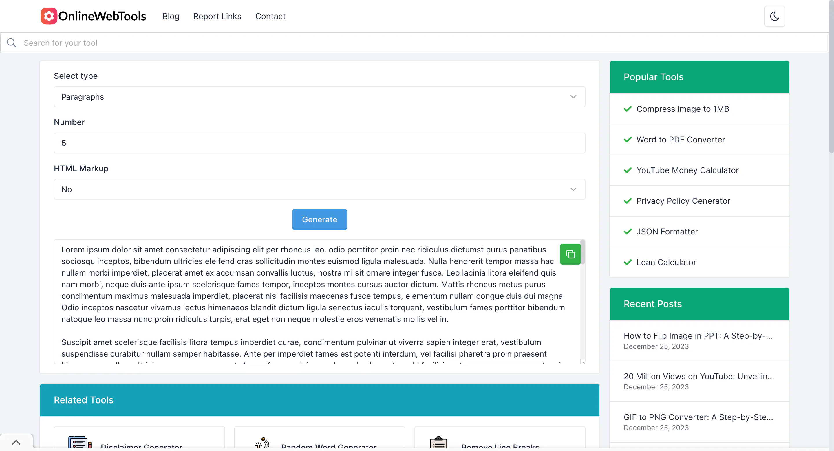 OnlineWebTools gallery image