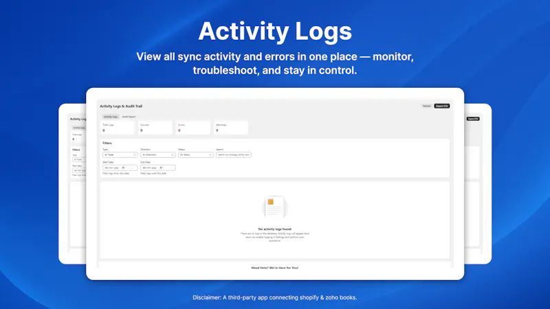 Zoho Books Integration for Shopify screenshot 6