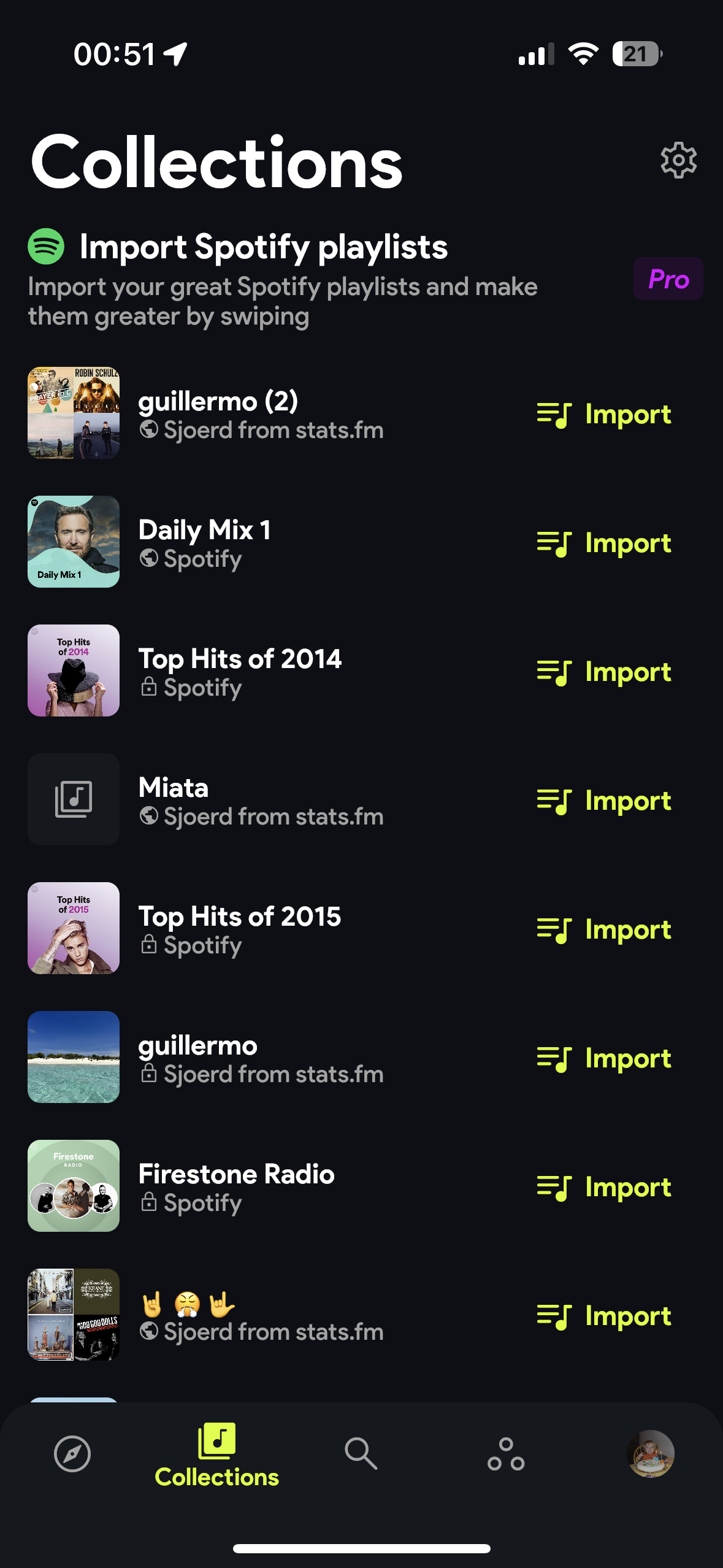 Свидеться для Spotify - Проведите влево до скучной музыки, проведите направо на Swipepy медиа 7