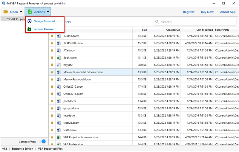 Software de removedor de contraseña 4N6 VBA media 4