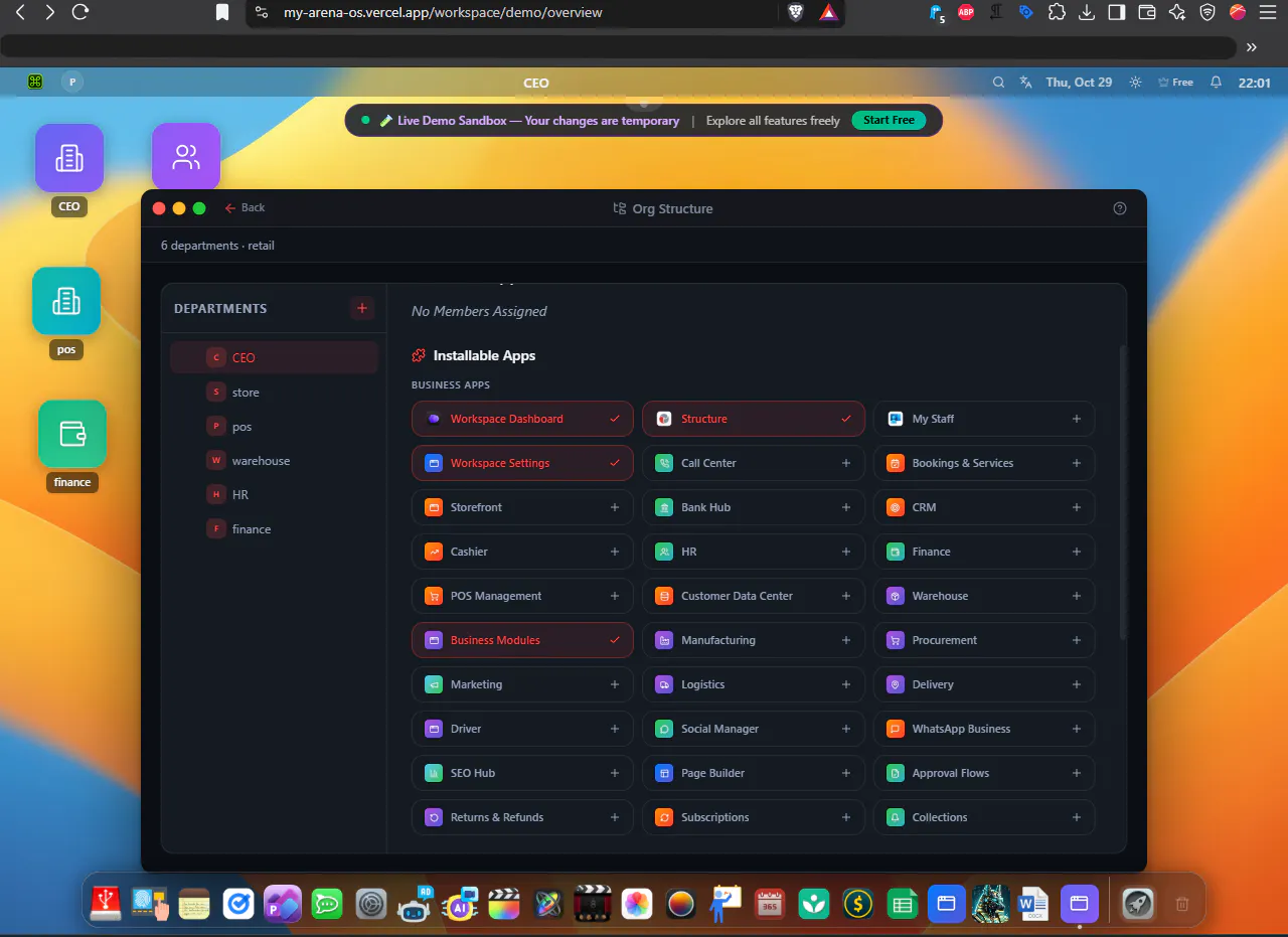MY ARENA OS gallery image