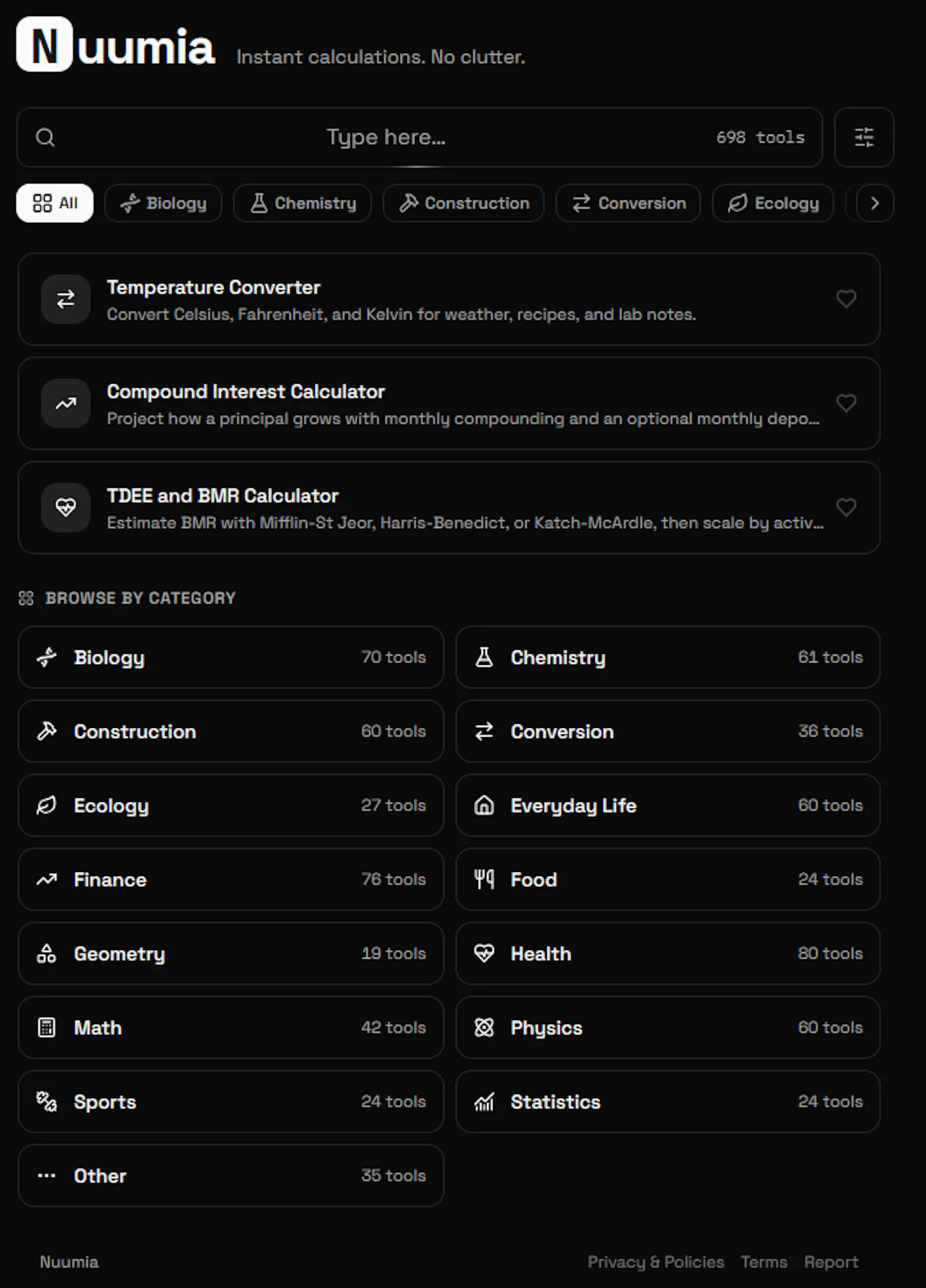 Nuumia screenshot 1