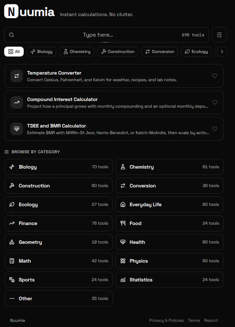 Nuumia screenshot 1