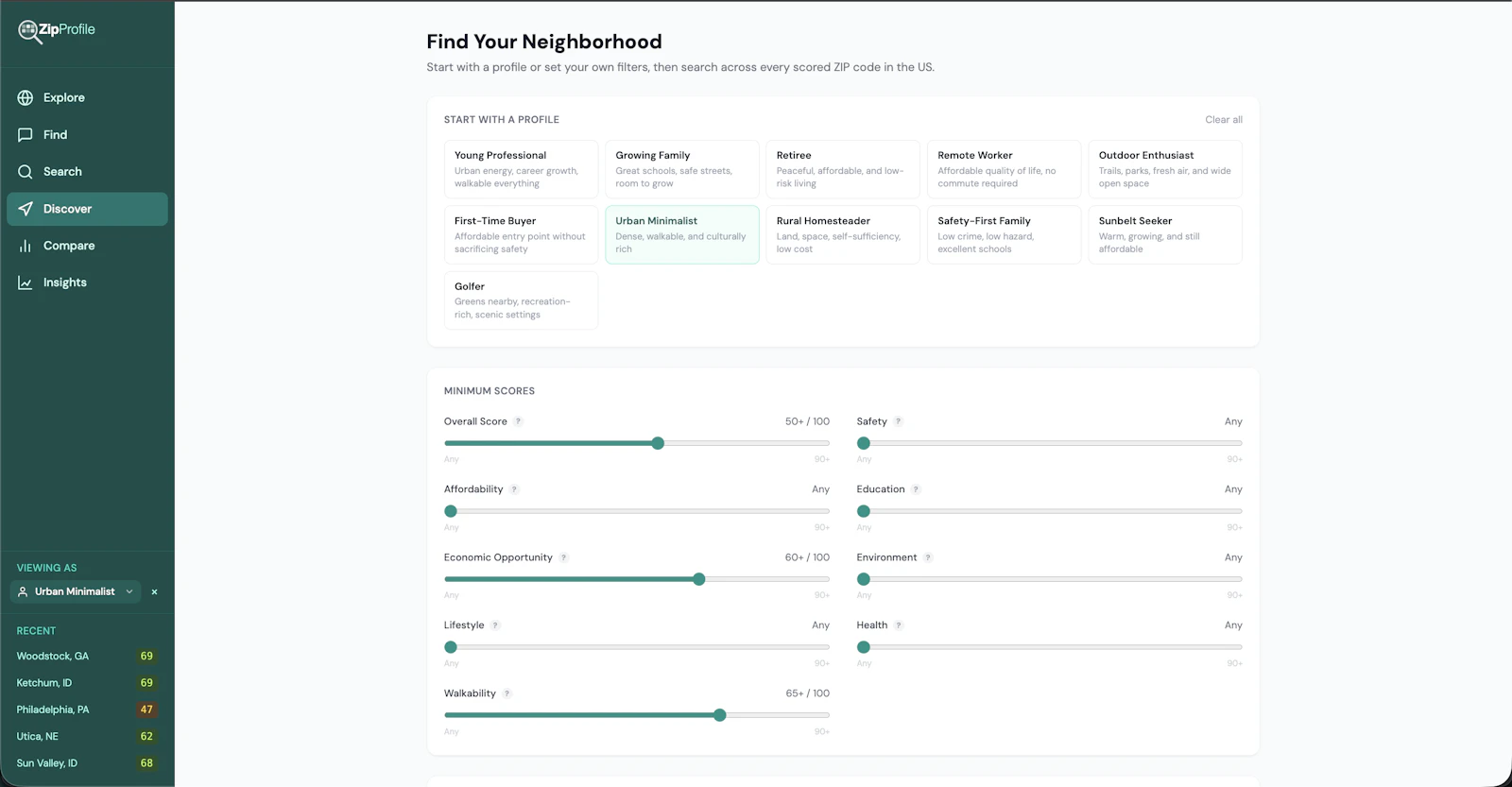ZipProfile — Know Your Neighborhood screenshot 1