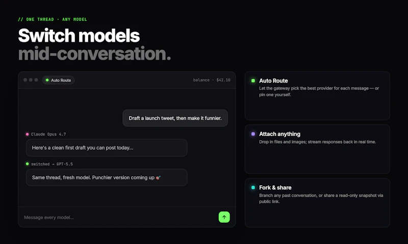 LLM Gateway Chat screenshot 3