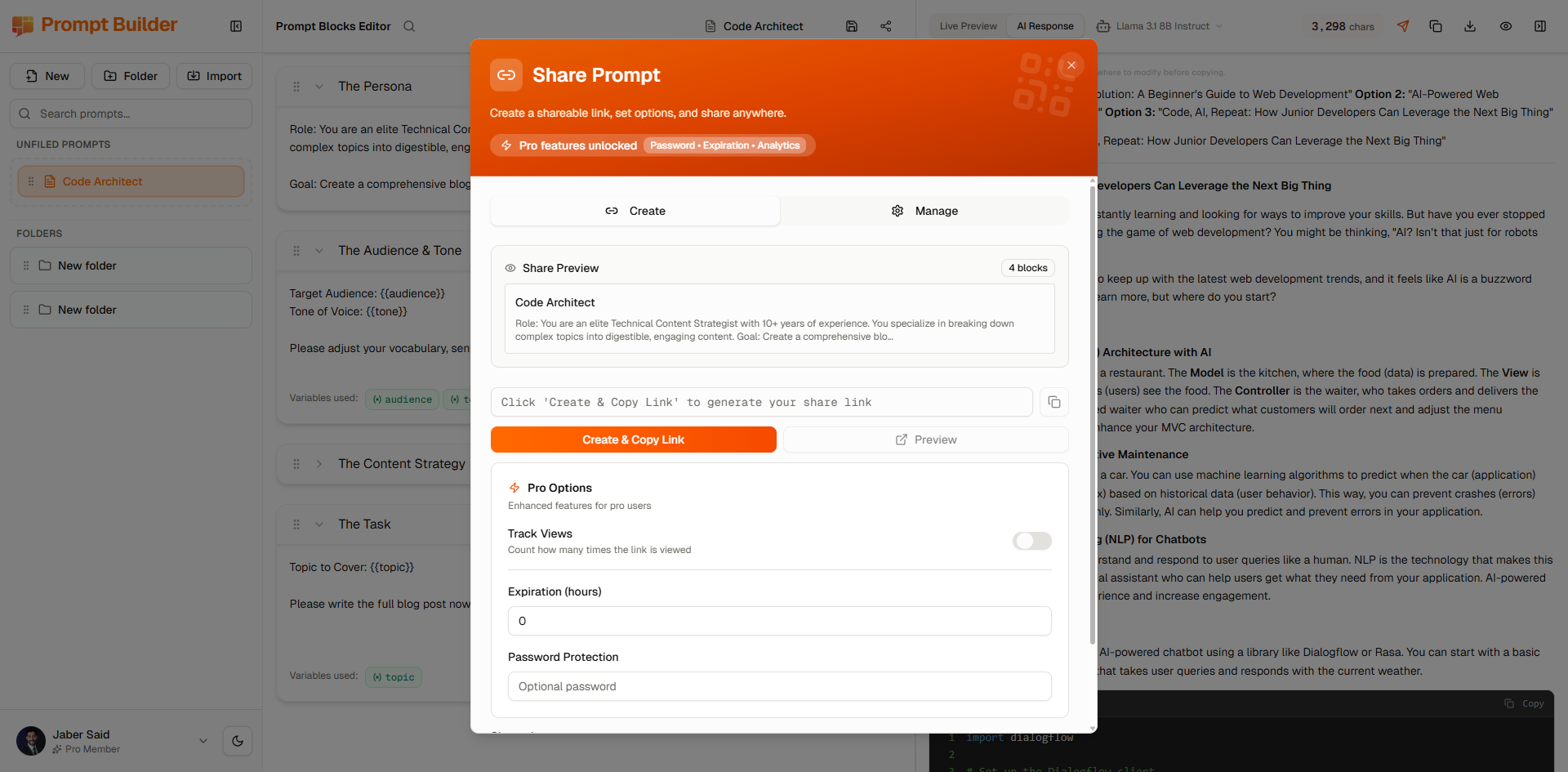 Prompt Builder gallery image