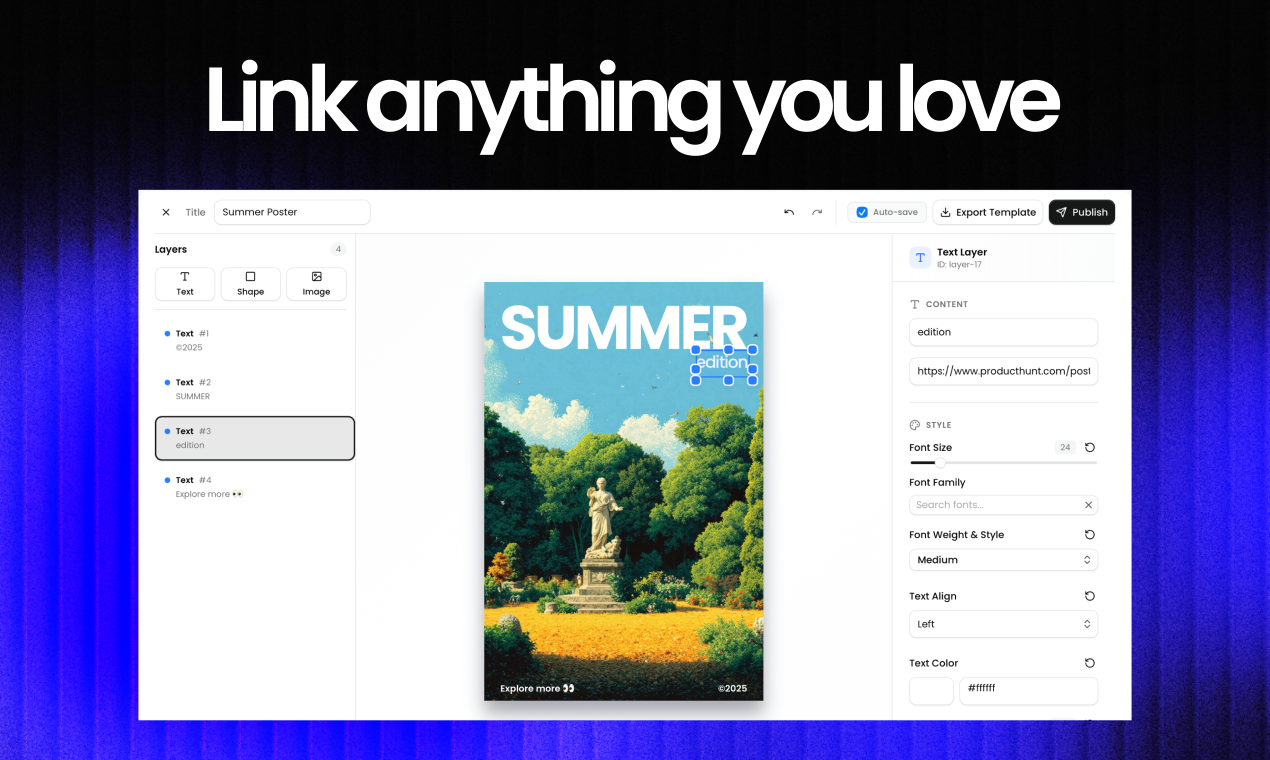 Knoww | Interactive Clickable Posters - Screenshot 2 showing product features and functionality