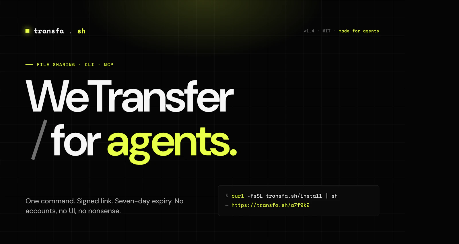 transfa.sh screenshot 1