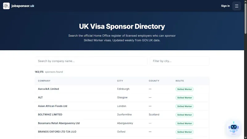 Jobsponsor.uk screenshot 4