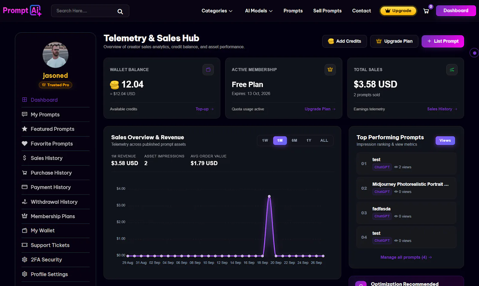 PromptAi Market - Ai Prompt Marketplace screenshot 4