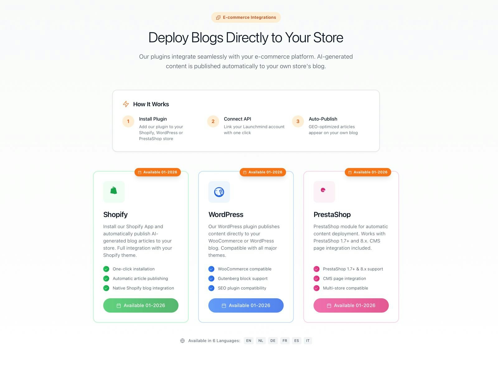 Launchmind - Screenshot 2 showing product features and functionality