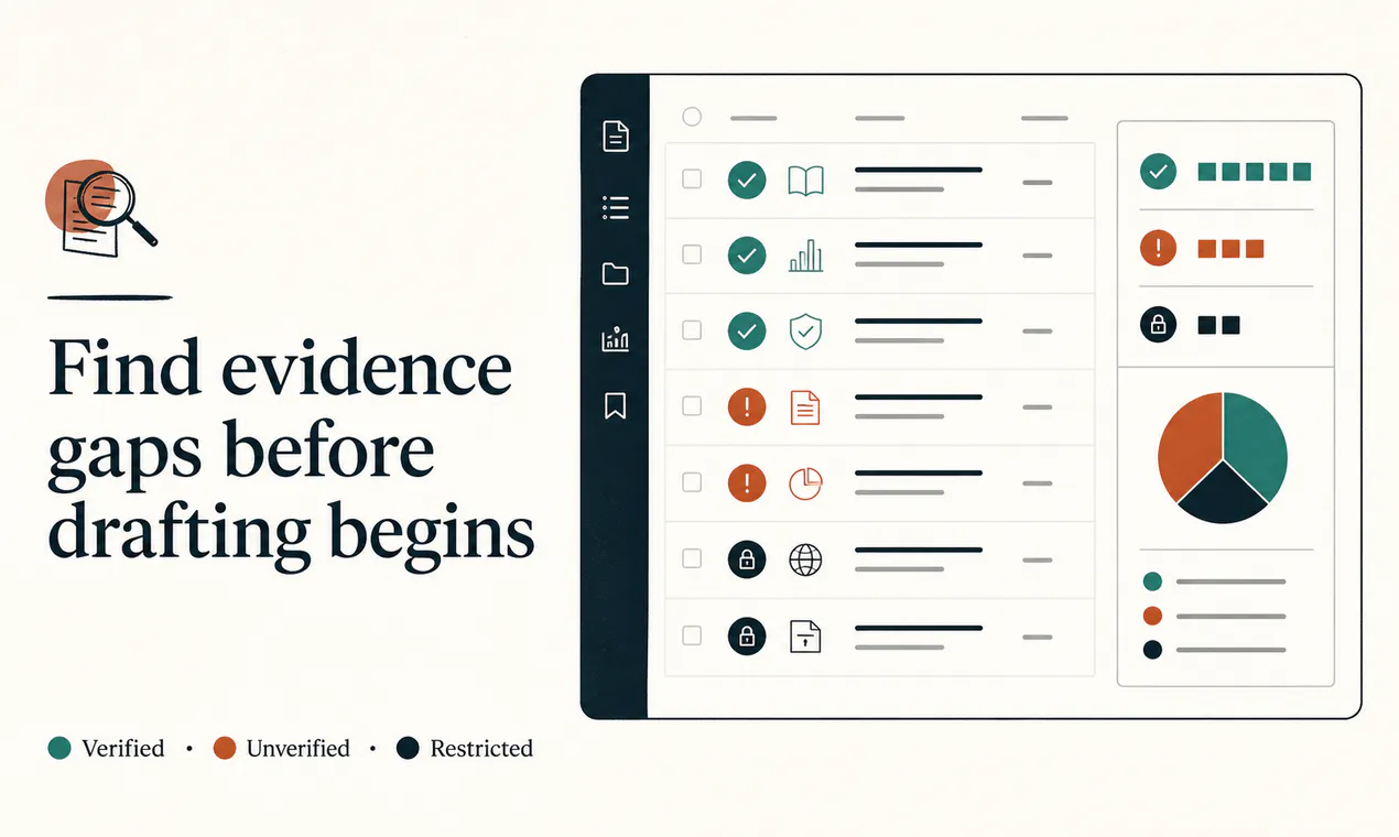 Content Brief Evidence Workspace screenshot