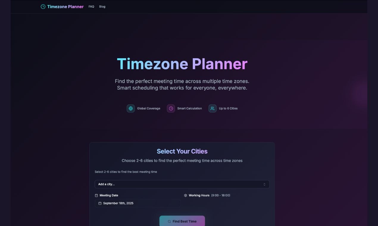 Timezone Planner gallery image