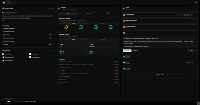 PostMine screenshot 2