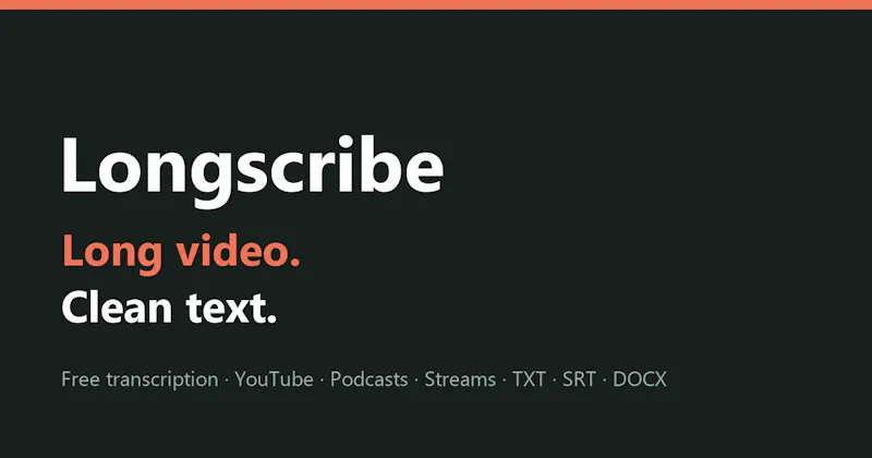 Longscribe screenshot 1