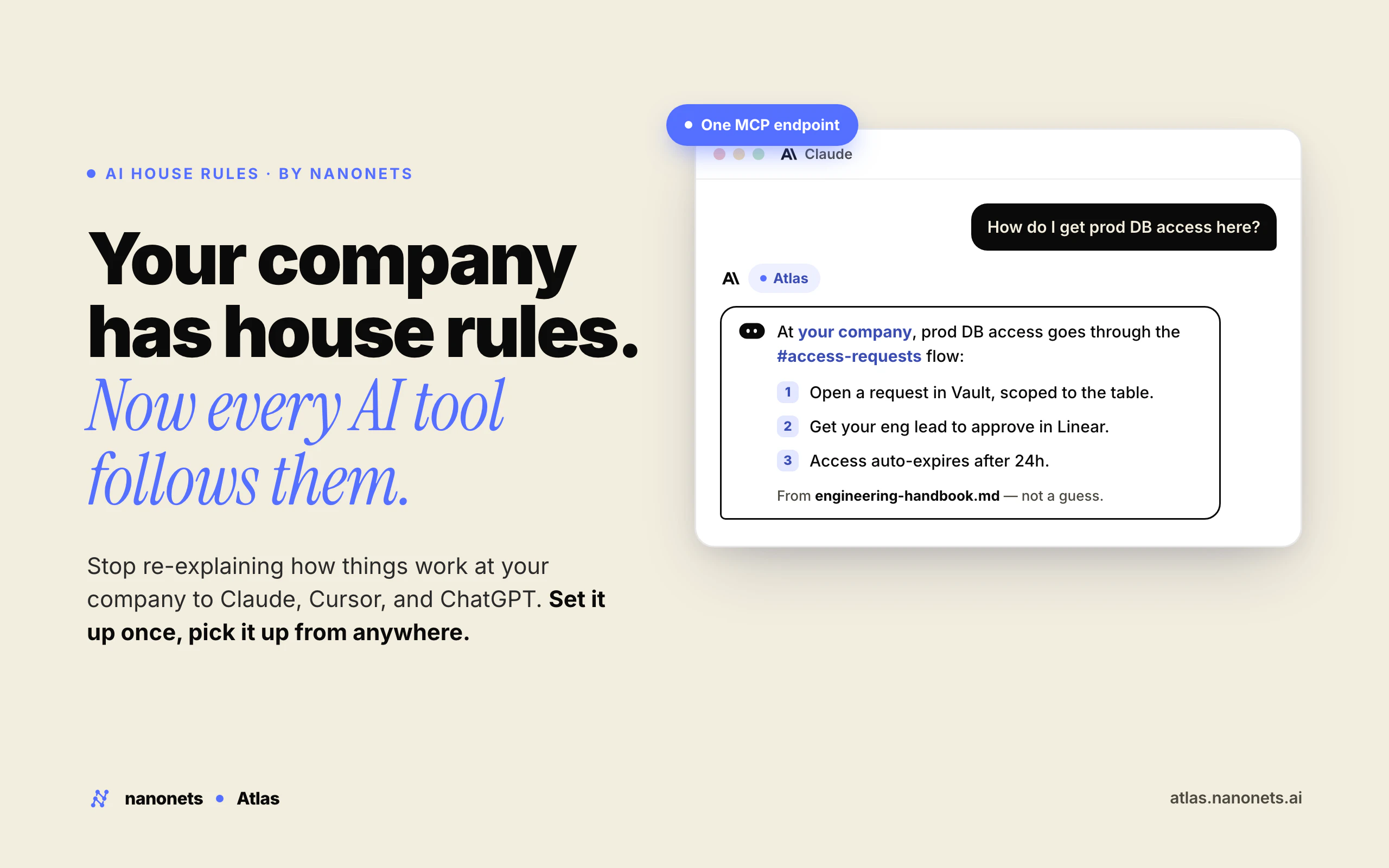 startuptile Atlas-Every AI tool you use should know how your company works