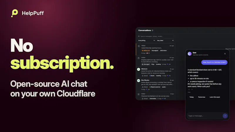 HelpPuff screenshot 1 (video preview)