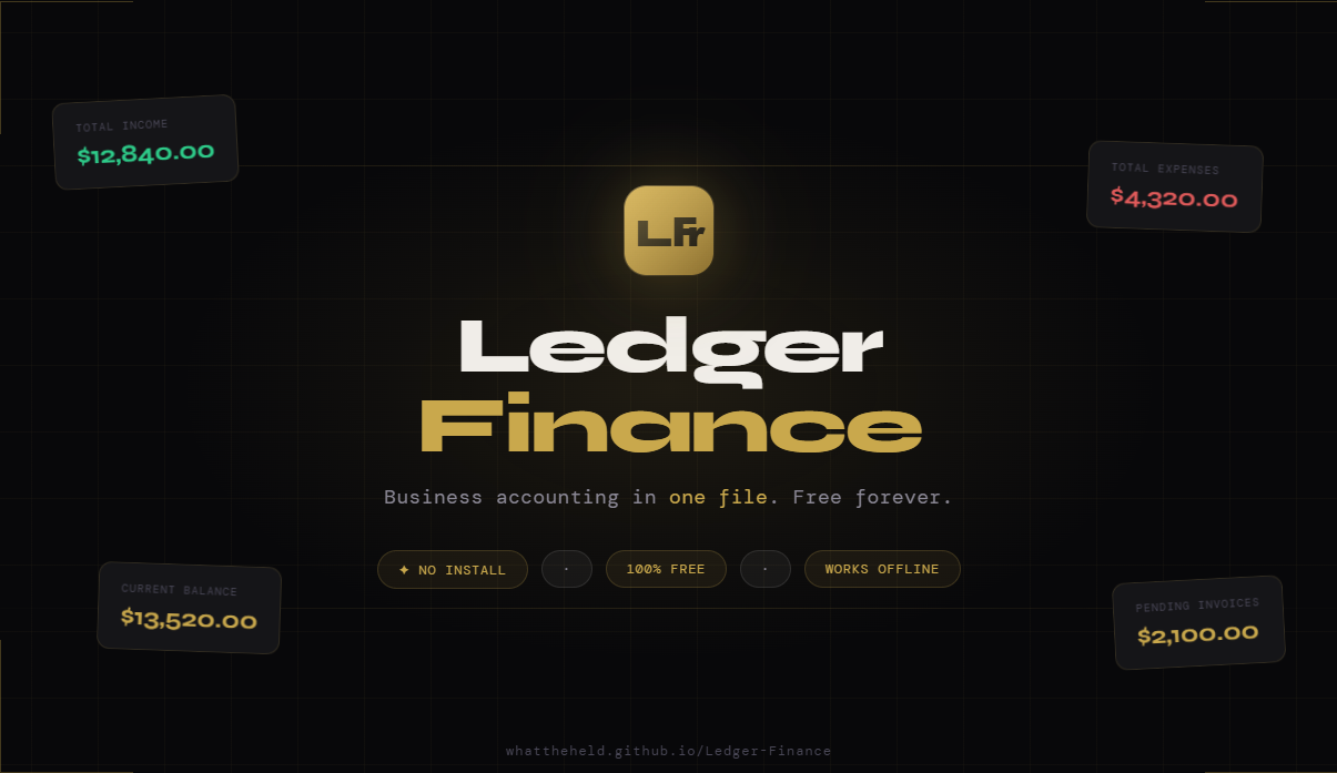 Ledger Finance — Business Accounting