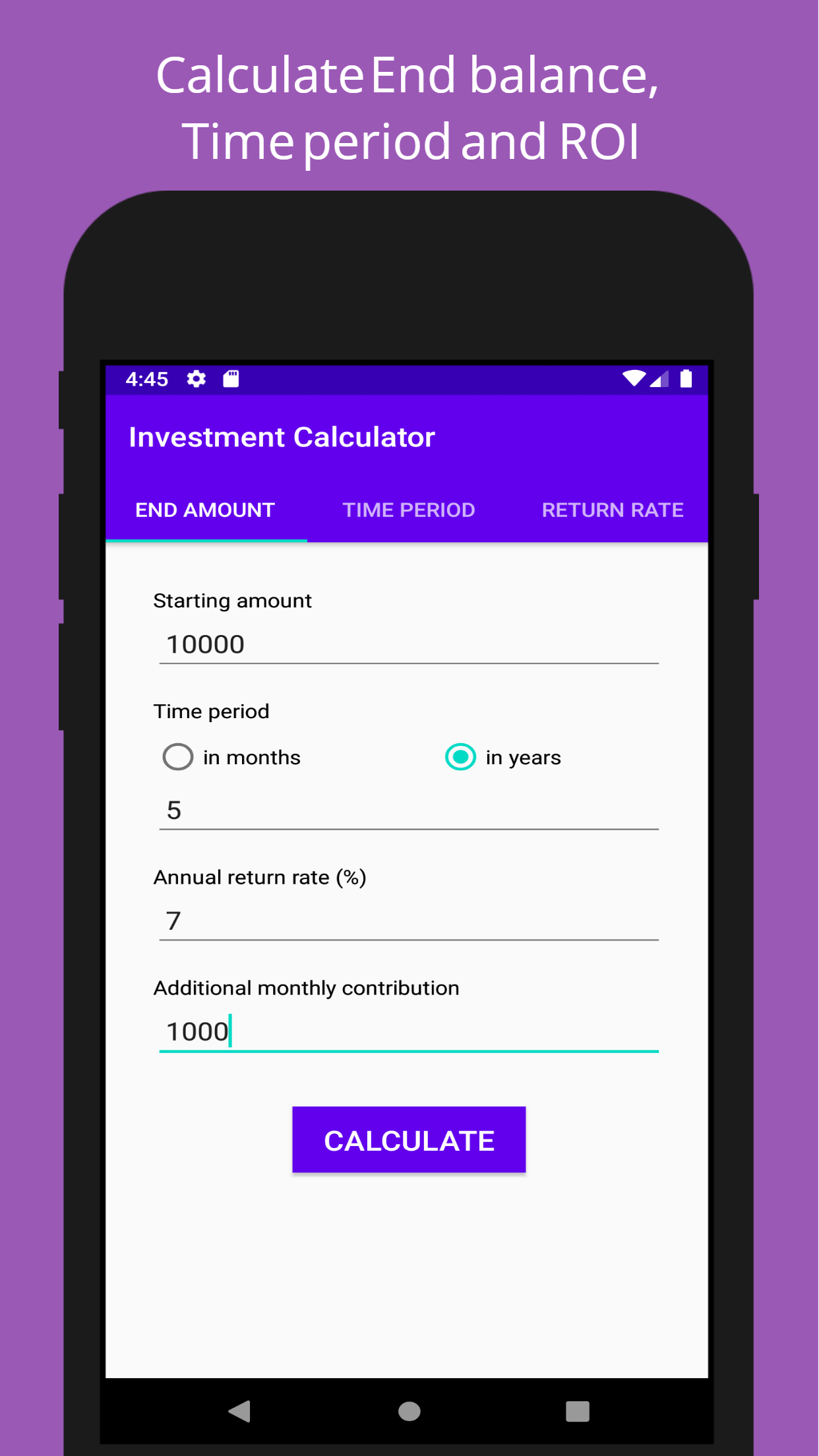 Investment Calculator: 3 Features, 1 App gallery image