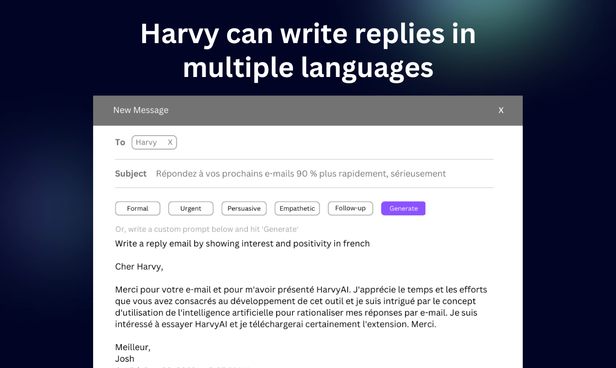 HarvyAI - Professional Email Assistant gallery image