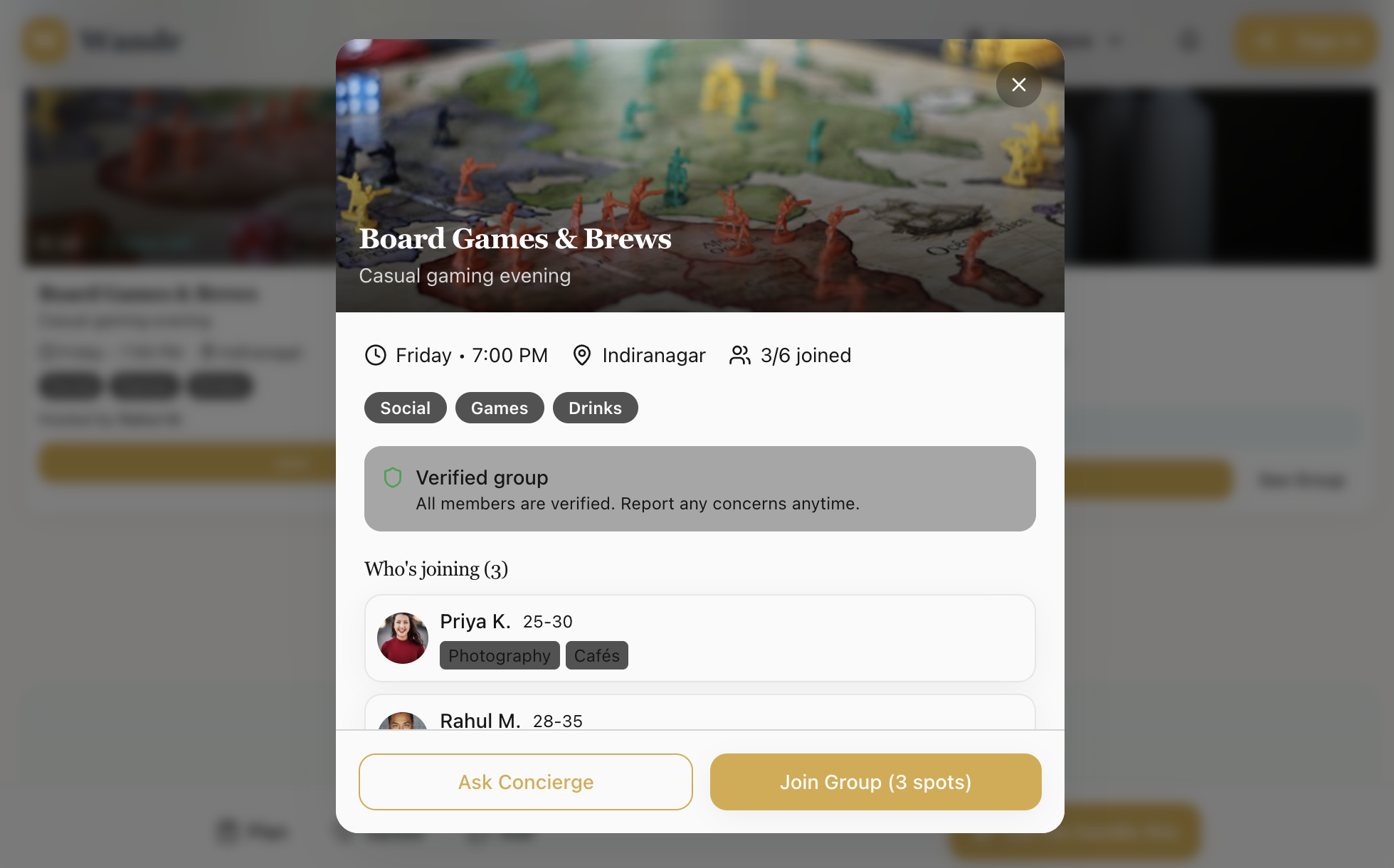 Wandr - Screenshot 5 showing product features and functionality