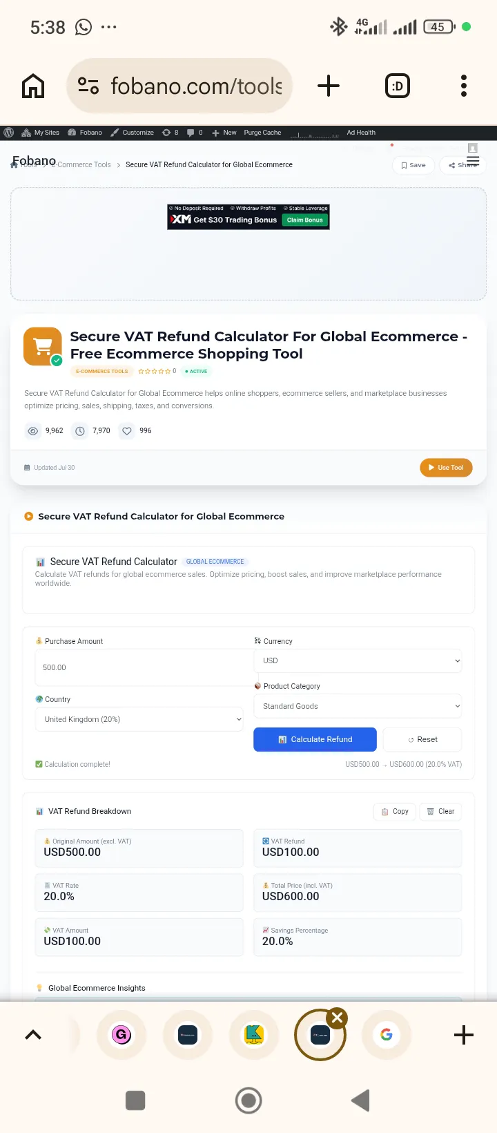 Secure VAT Refund Calculator gallery image