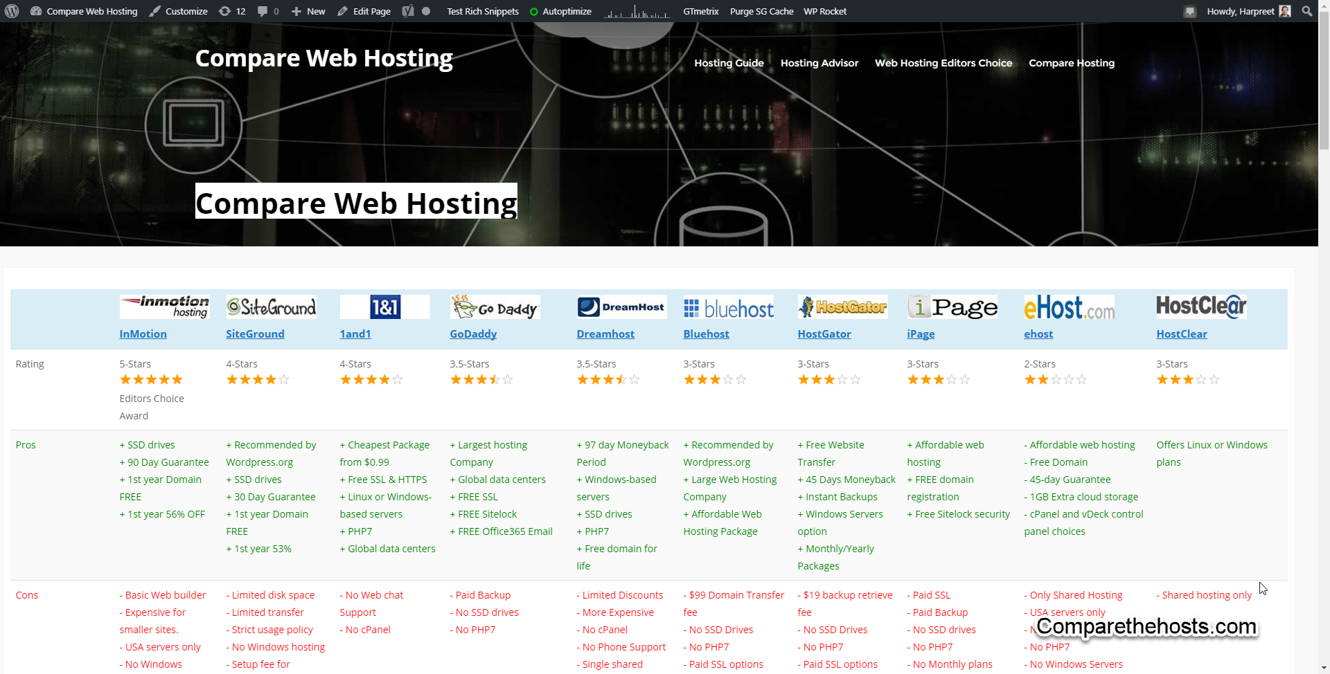 Compare Web Hosting gallery image