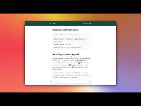 Pair the AI UX writer gallery image