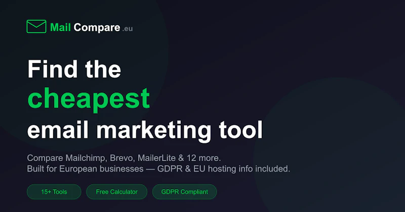 MailCompare.eu screenshot 1