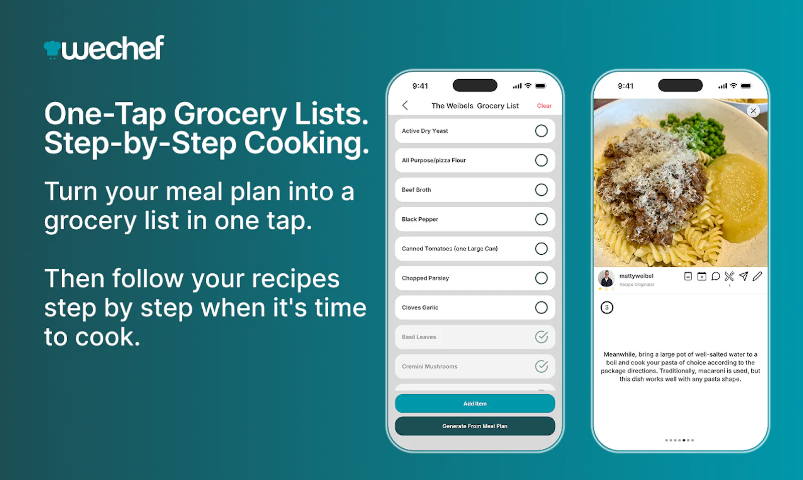 WeChef: Social Meal Planning screenshot 8