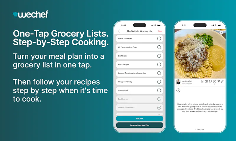 WeChef: Social Meal Planning screenshot 8