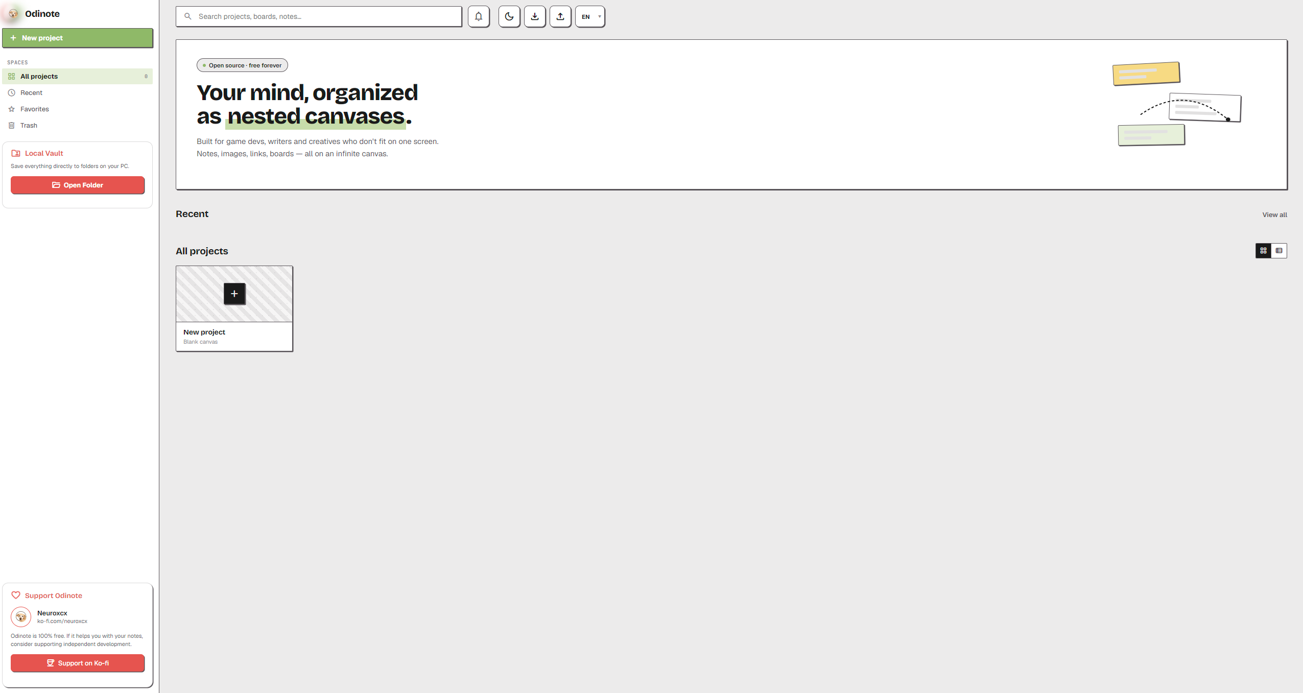 Odinote — Your Mind in Infinite Canvases gallery image