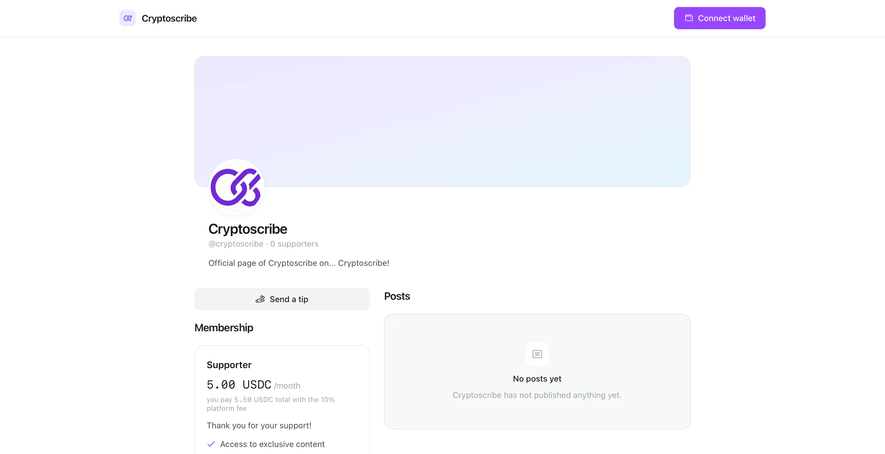 Cryptoscribe gallery image