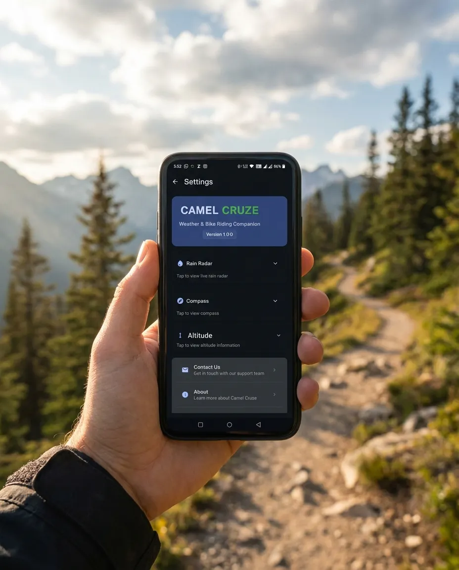 Camel Cruze - Bikers Weather App