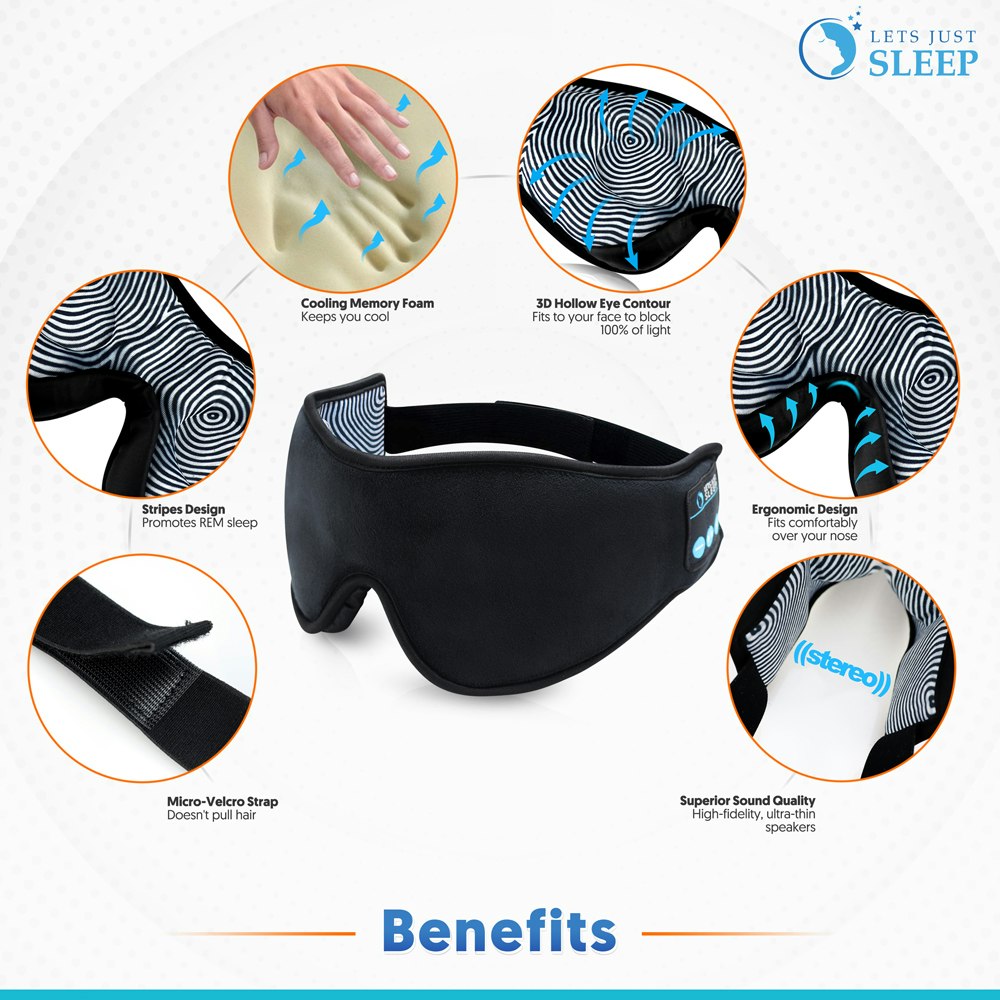Sleep Mask Headphones gallery image