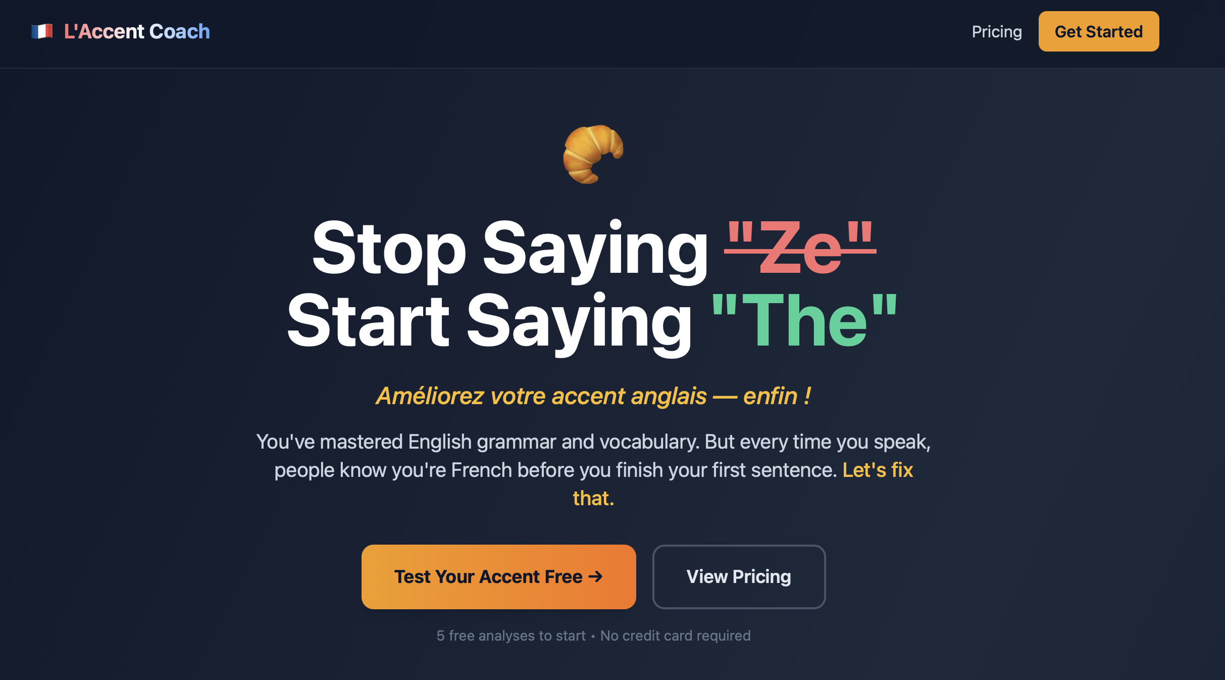 Accent Coach - Main product screenshot demonstrating key features and user interface