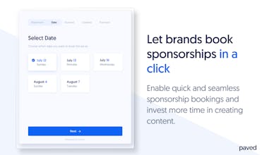 Booker - Simplifying sponsorship procedure for newsletter publishing, boosting revenue growth.