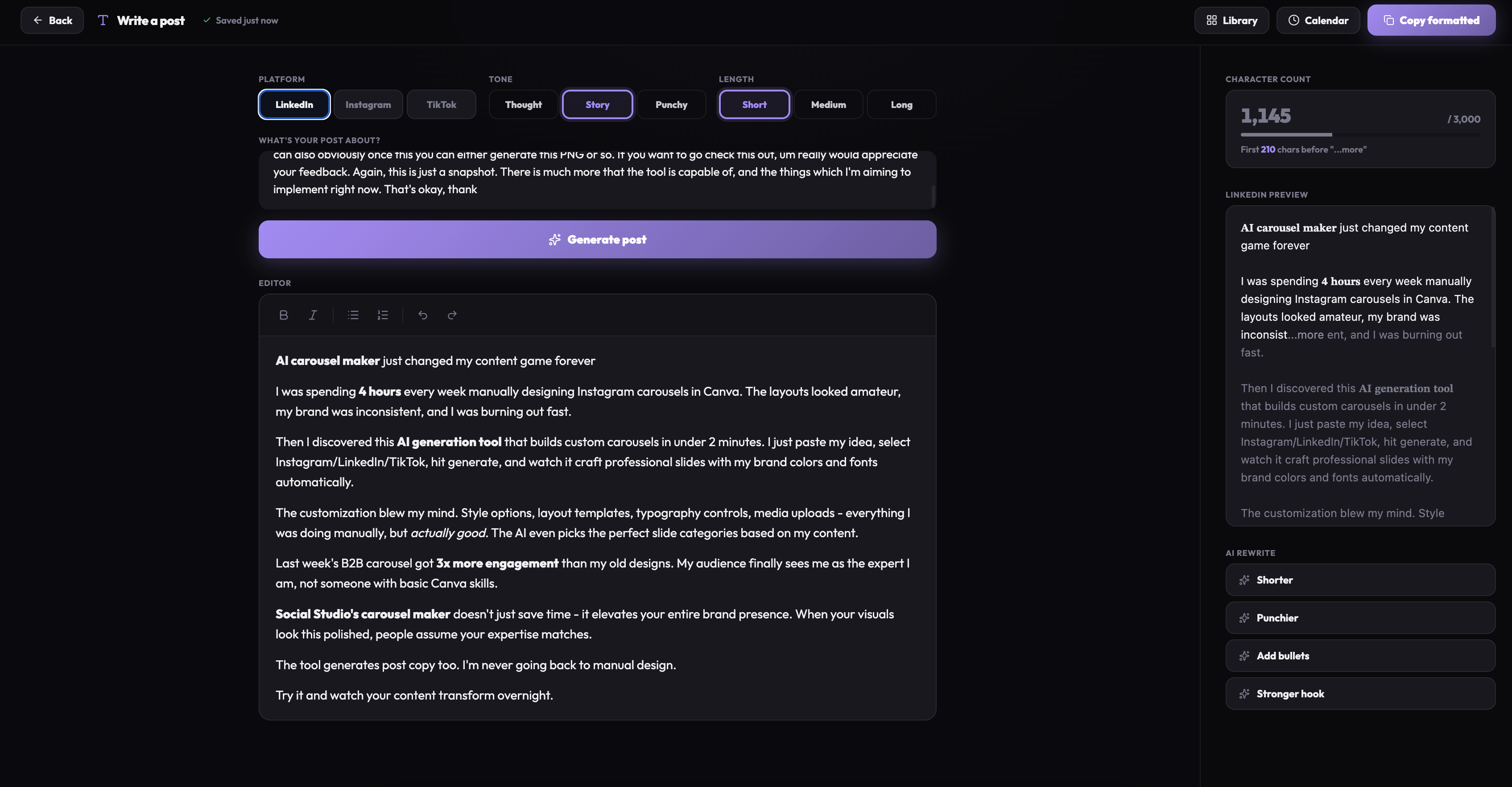 Carousel Maker by Social Studio gallery image