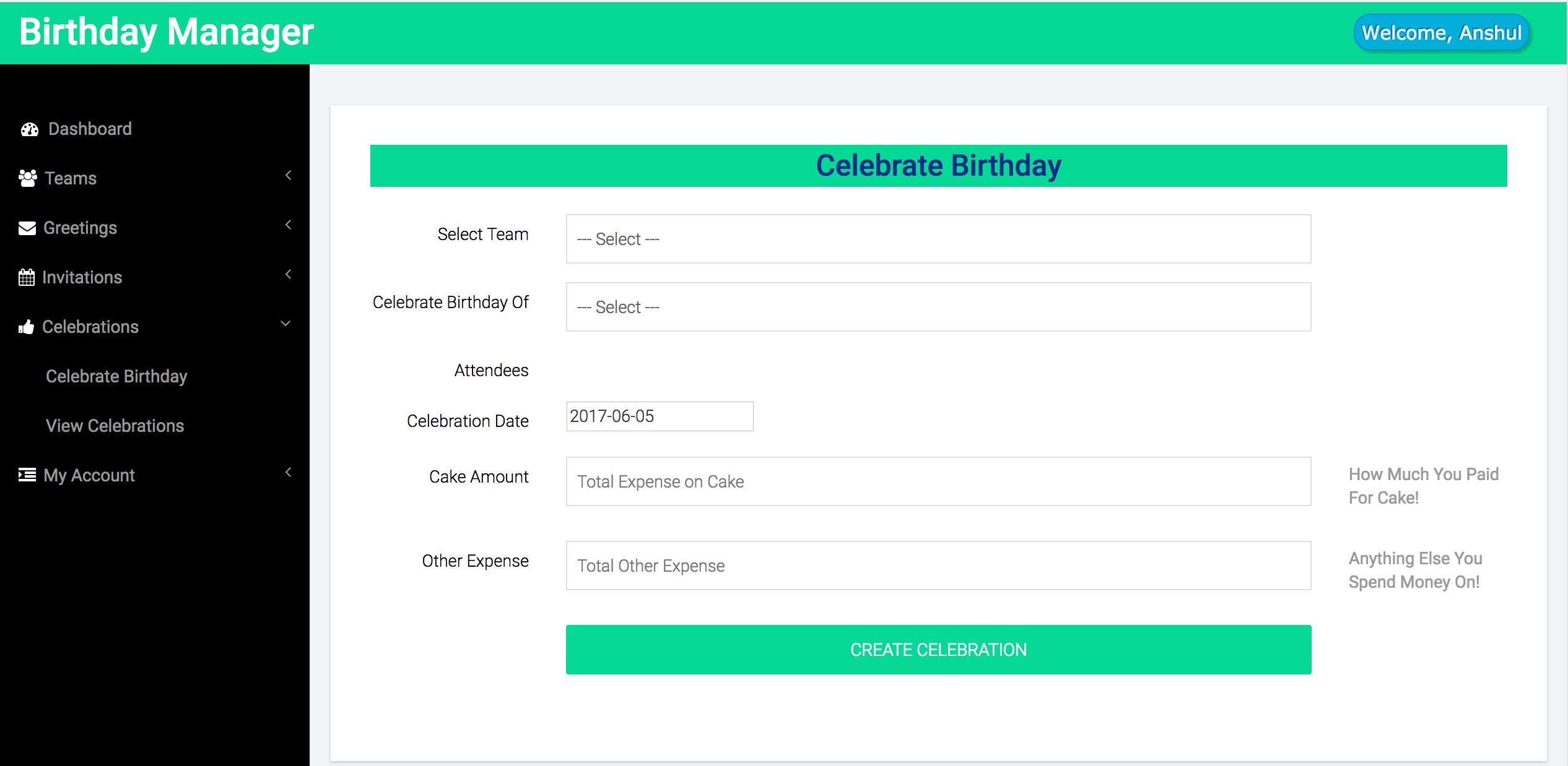 Online Birthday Manager gallery image