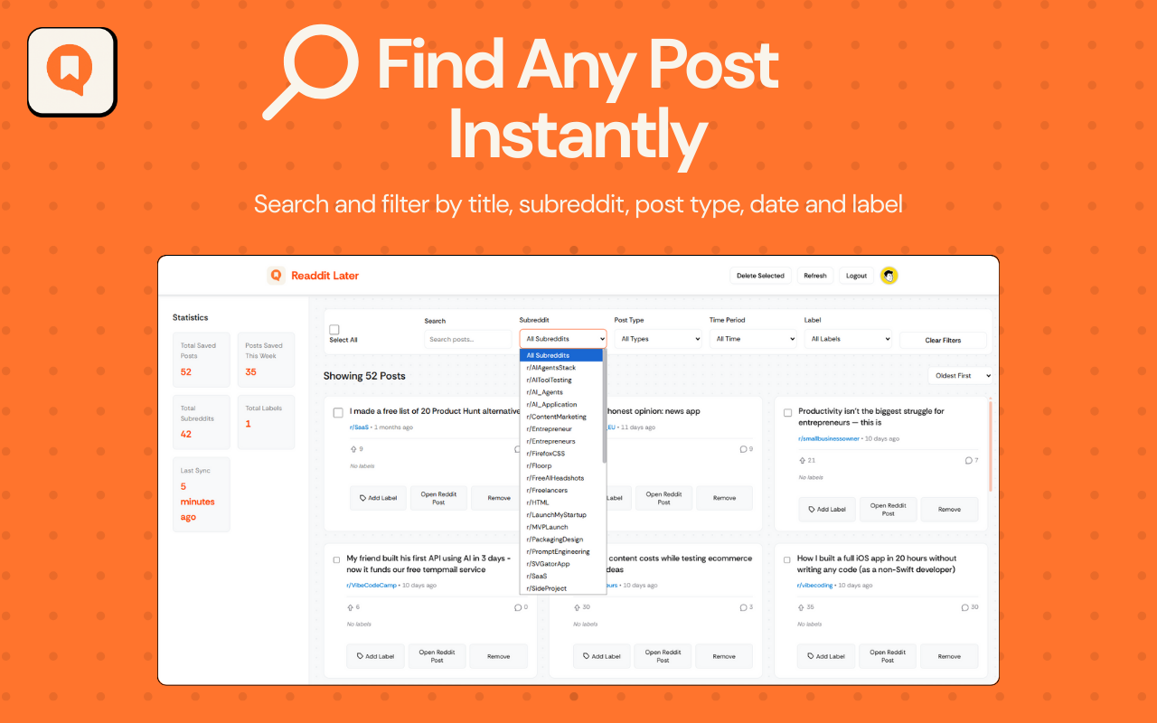 Readdit Later gallery image