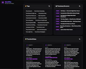 GamePlan YouTube Video Planner for Gamer gallery image