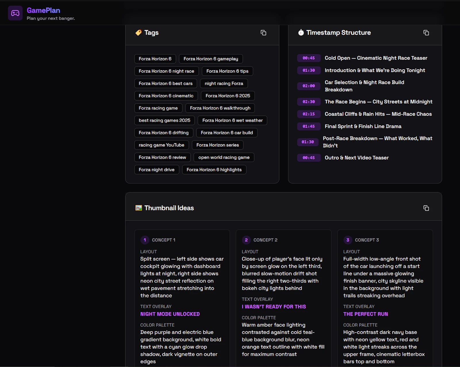 GamePlan YouTube Video Planner for Gamer screenshot 2