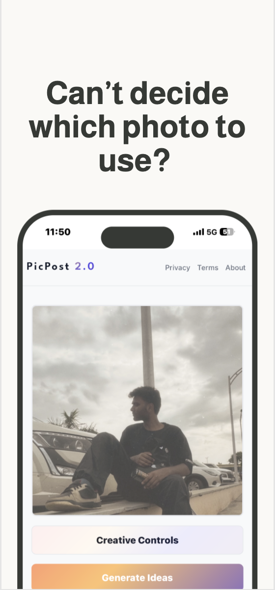 Pic Post: AI for Social Media gallery image