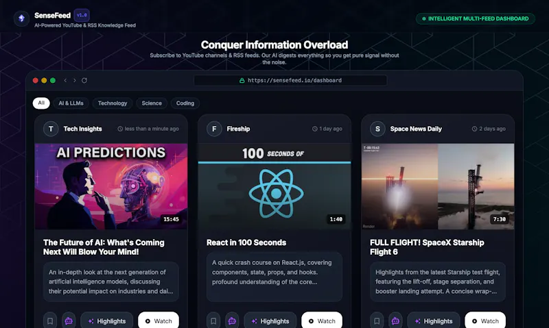 SenseFeed screenshot 1